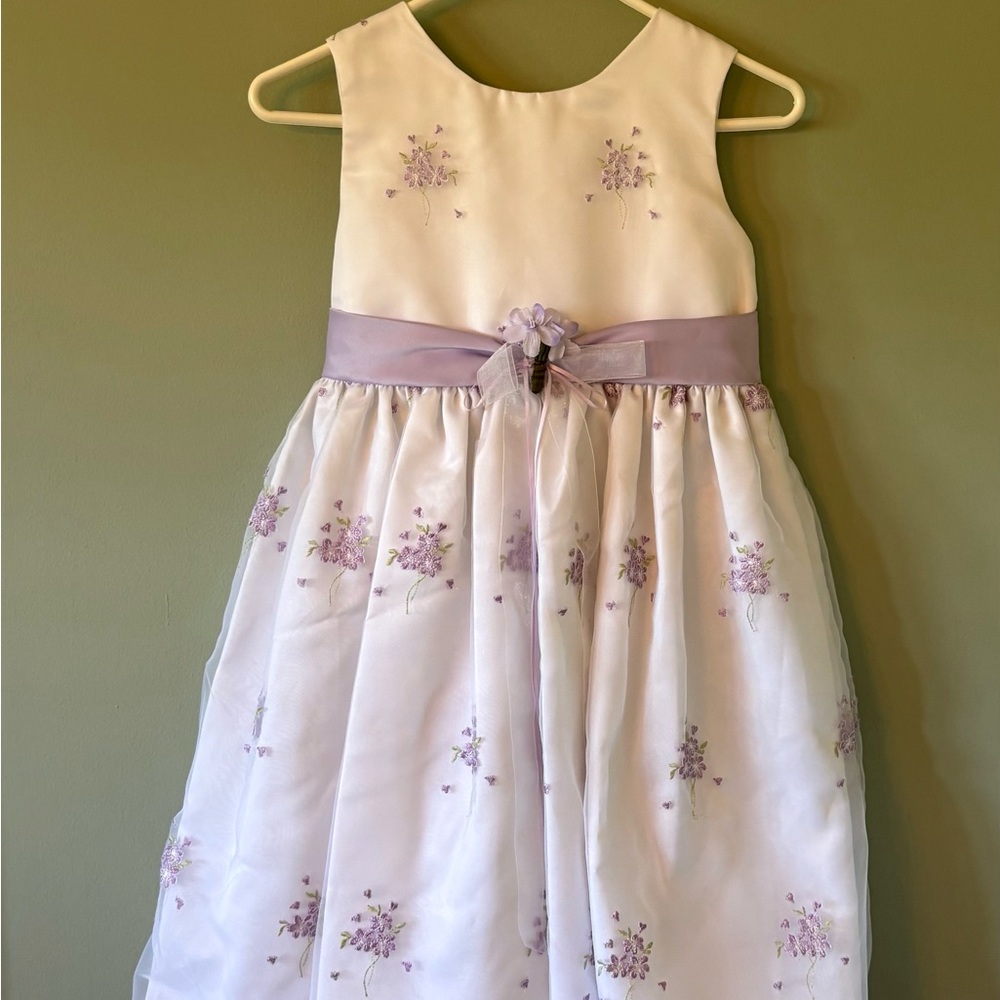 Rare Editions White Sleeveless A-Line Sundress for Weddings